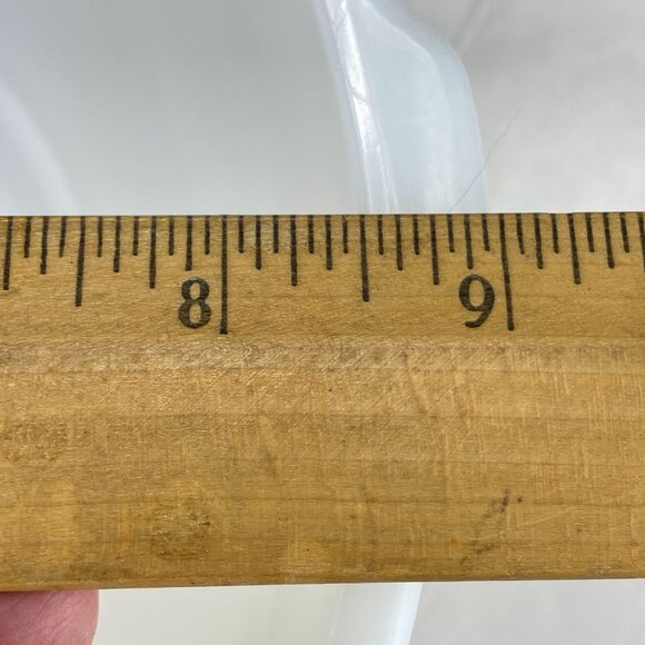 Vintage Glasbake Sunbeam White Glass Mixing Bowl - Picture 10 of 11